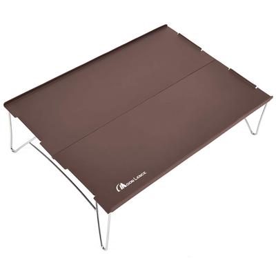 Folding Outdoor Camping Aluminum Low Perfect for Solo Includes Storage Bag Table, Alloy, Table, Camping, Compact, Ultra-Lightweight (465g),