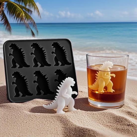 Ice Cube Mold Silicone Dinosaur Shape Ice Shape Non-Stick Food-Grade Oven Safe Ice Mould Kitchen Gadget