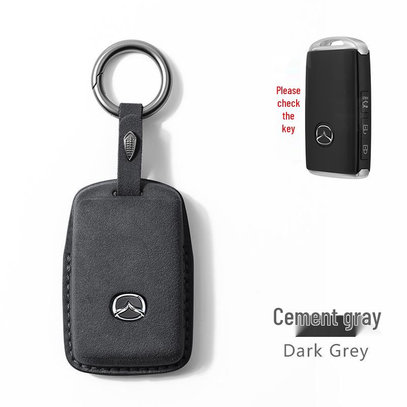 Suede Key Case for Mazda 3, CX-4/5, Atenza, CX-30