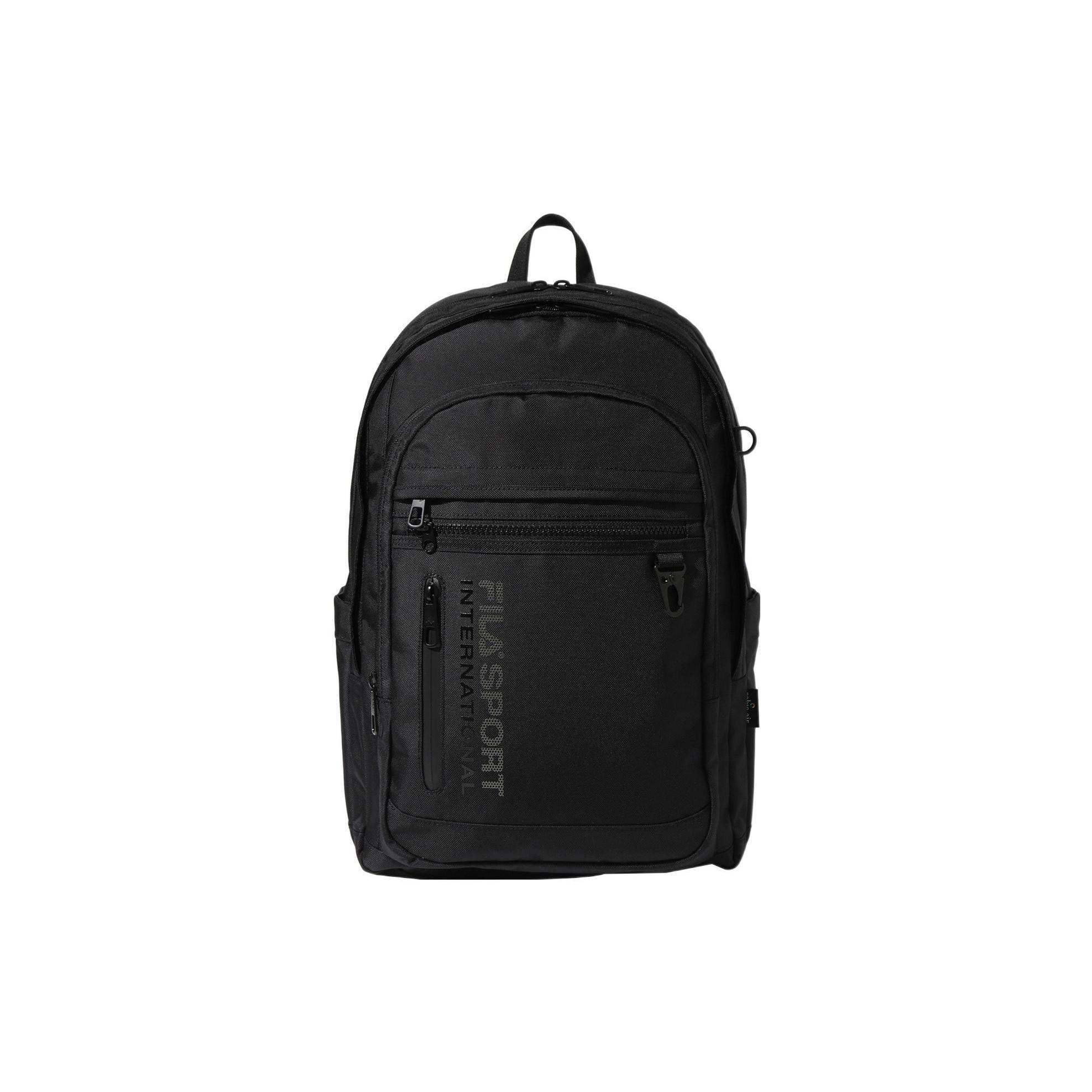 

New FILA Nylon Backpack Regular Unisex Black FS3BPF5002X-BLK 31.5*13.0*45.5CM
