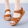 Middle-aged and Elderly Mothers Sandals for Women In Summer Versatile New Style for Casual Soft Sole Beach Flat Women's Shoes