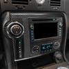 For Hummer H2 2008 2009 Carbon Fiber Central Control Radio CD AC Navigation Screen Frame Panel Cover Car Accessories Sticker