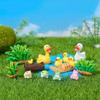 Miniature Moss Landscape Ornaments: DIY Big Mouth Duck & Frog Resin Accessories