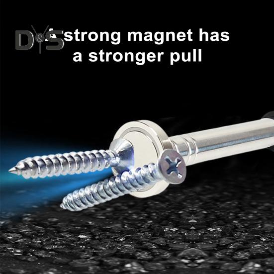 Nástroj na magnetický sběrač Pohodlná zatahovací rukojeť se silným magnetem Nástroj na magnetický zametací nástroj pro domácí dílnu