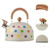 Whistling Kettle with Wooden Handle Multifunctional Stainless Steel Coffee Tea Whistle
