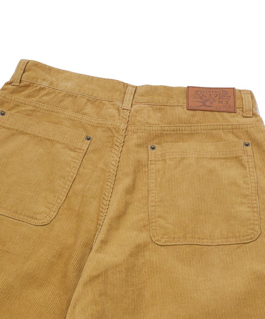 BEENTRILL Basic Corduroy Pants (Beige)