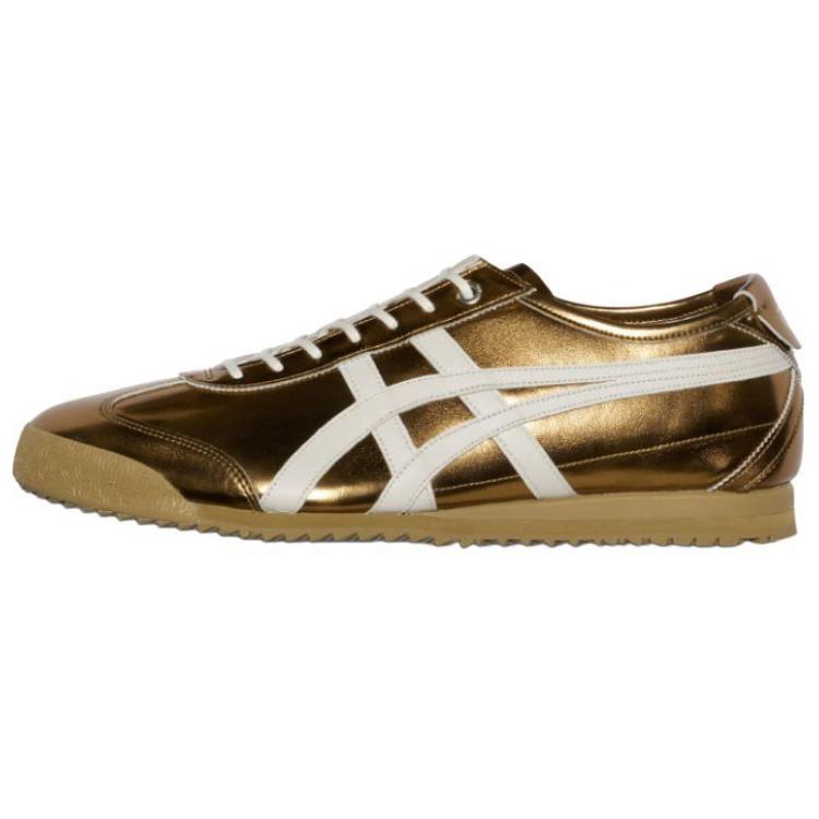 ONITSUKA TIGER Mexico 66 SD Metallic Series - Desert Camp Unisex Sneakers Gold Cream 1183C468-200