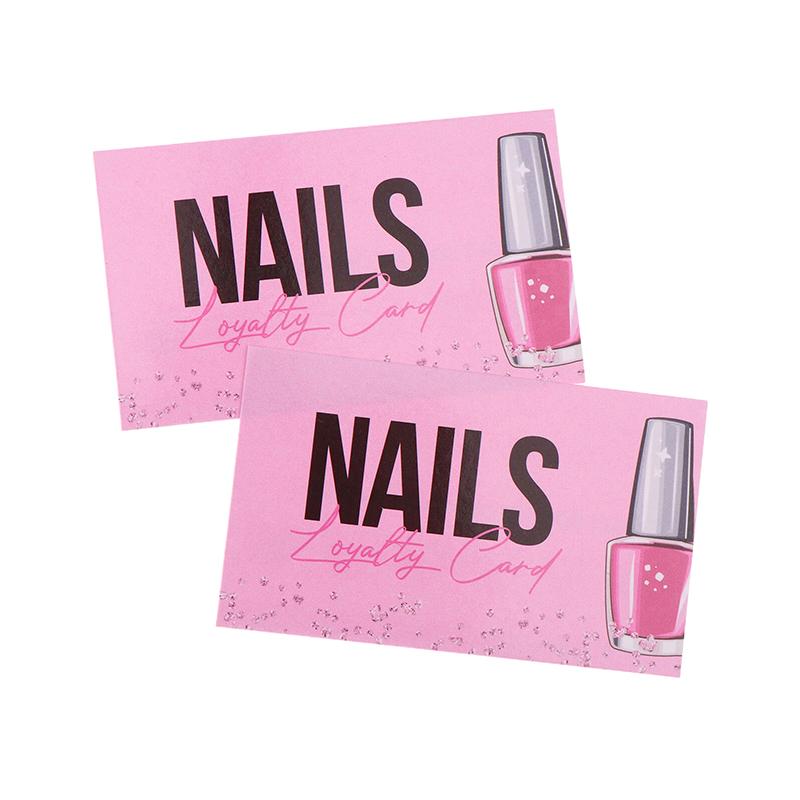 Carte de vizită pentru unghii 10/50 buc. Apăsați pe unghii. Carte de fidelitate pentru unghii. Cartelă de reducere pentru unghii. Accesorii pentru unghii. Instrumente.