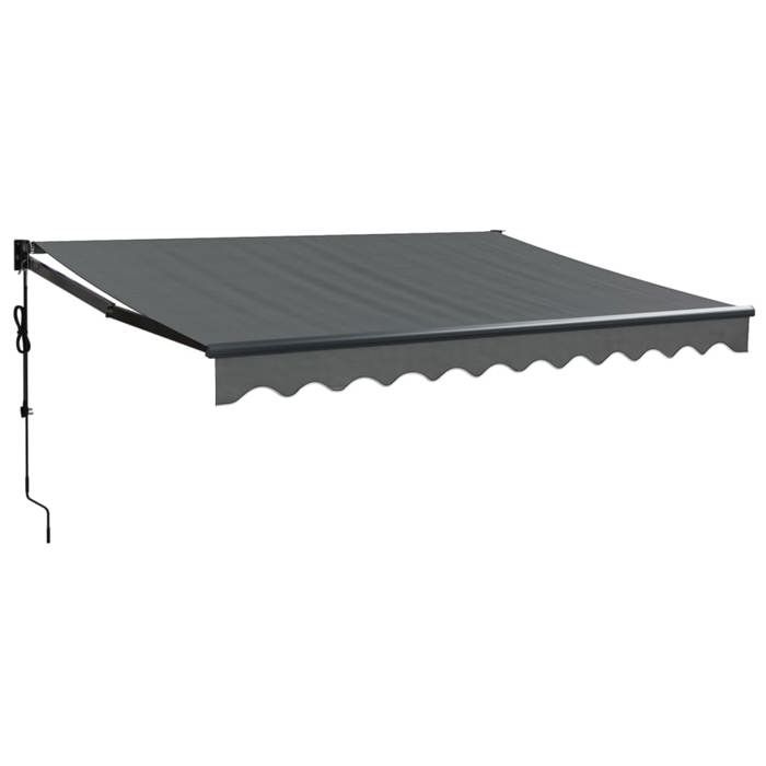 VIDAXL Automatic Retractable Awning - Anthracite - 3x2.5 M