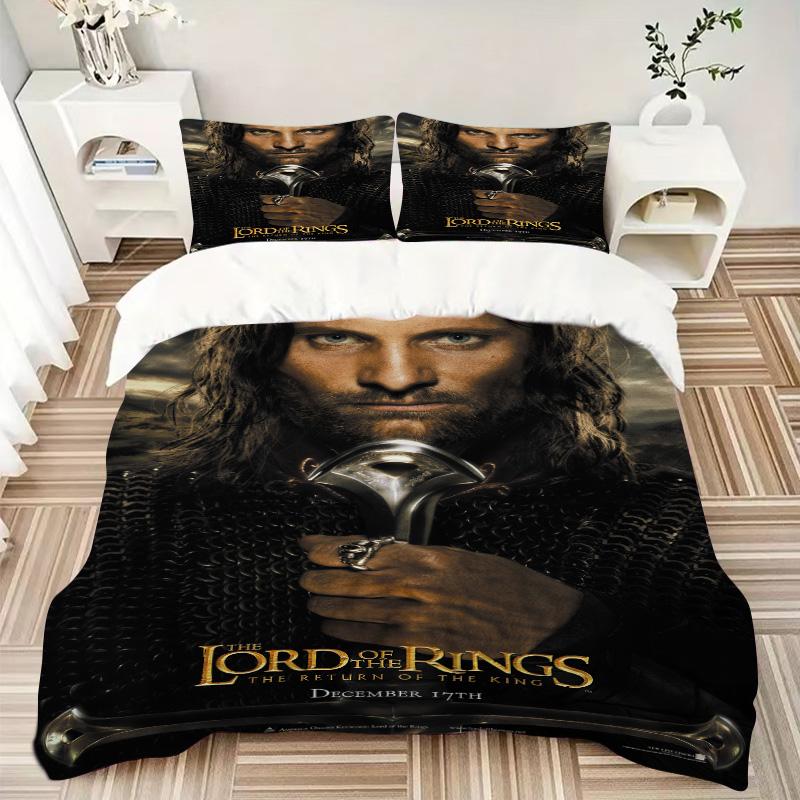 Aragorn'S Return Ringbearer Print 3Pcs Bedding Setduvet Cover With 2 Bedropillowcase Home Birthday Gift