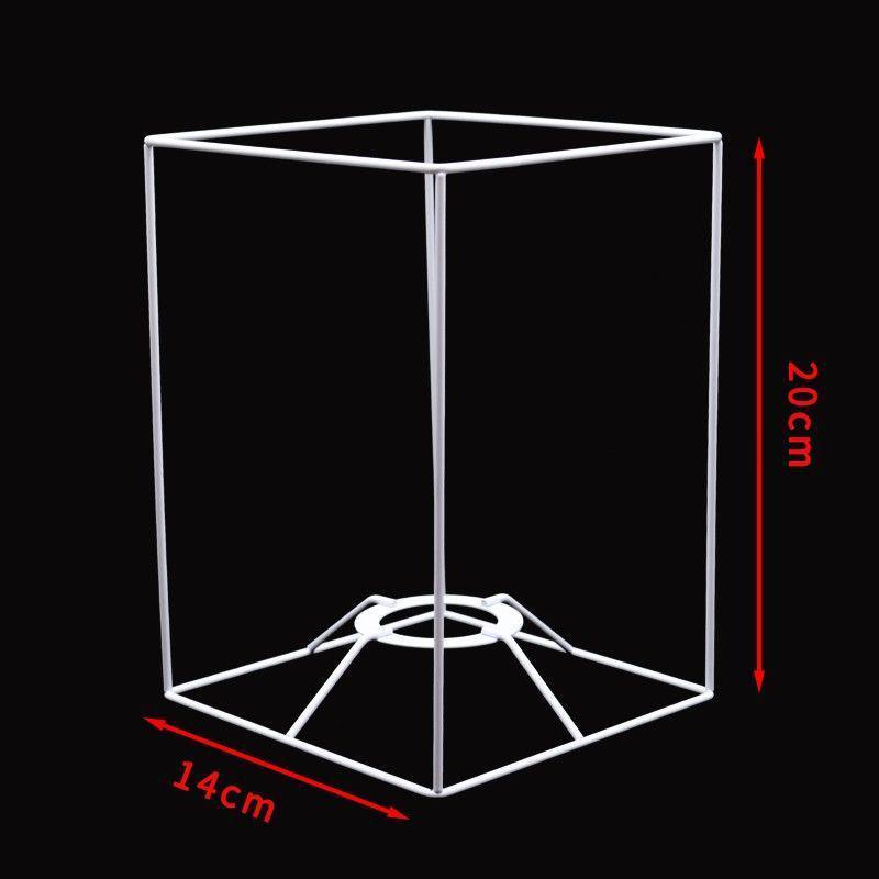 Χειροποίητος Πλαίσιο Αμπαζού Τέχνης με Σχοινί DIY: Στρογγυλά & Τετράγωνα Σιδερένια Εξαρτήματα για Επιτραπέζια Φωτιστικά