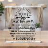 1pc Acrylic Heart-Shaped Nameplate with Romantic Quotes, "I Love You" Souvenir, Unique Gift for Couples, Indoor Decor, Anniversary, Birthday 