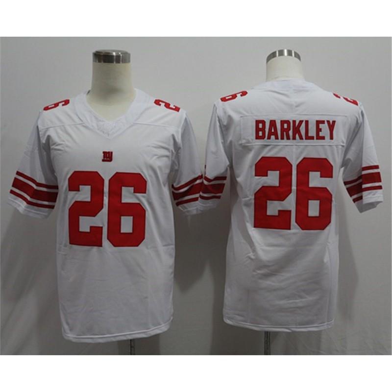 NFL New York Giants Custom Jersey Barkley 26 Jones 8 Manning 10 Mens Football Uniform Fans Sports Enthusiasts