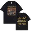 Magliette Grafiche Band Rock Wallows Album Musicale Nothing Happens Manica Corta T-shirt Unisex Moda Vintage Magliette Oversize