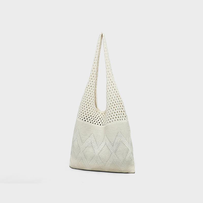 

Летний ленивый стиль Большая вместимость Сумка через плечо Простая модная универсальная тканевая сумка белый