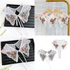 Elegant Half Shirt Collar Embroidered Flower Collar Beads Flower Lapel Half Shirt Collar Chinese Aesthetics