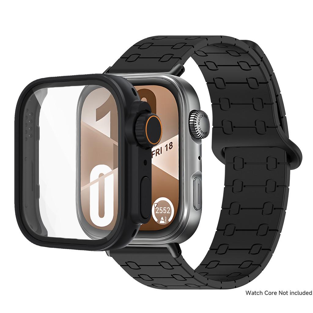 

PC Tempered Glass Case+Magnetic Silicone strap For Huawei Watch Fit 4 Pro /Fit3 Fit4 Change to Ultra Cover Protector+Bracelet For Huawei Fit 4