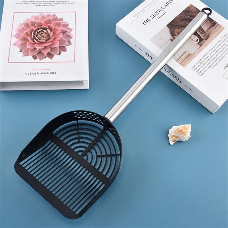 Large Cats Litter Scoops Metal Scoops for Kittens Litter Box Hollow Poop Sifter Shovel Cleaner