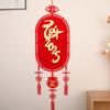 Traditional Fu Character Pendants Chinese Style 2025 New Year Door Couplet  New Year Gift