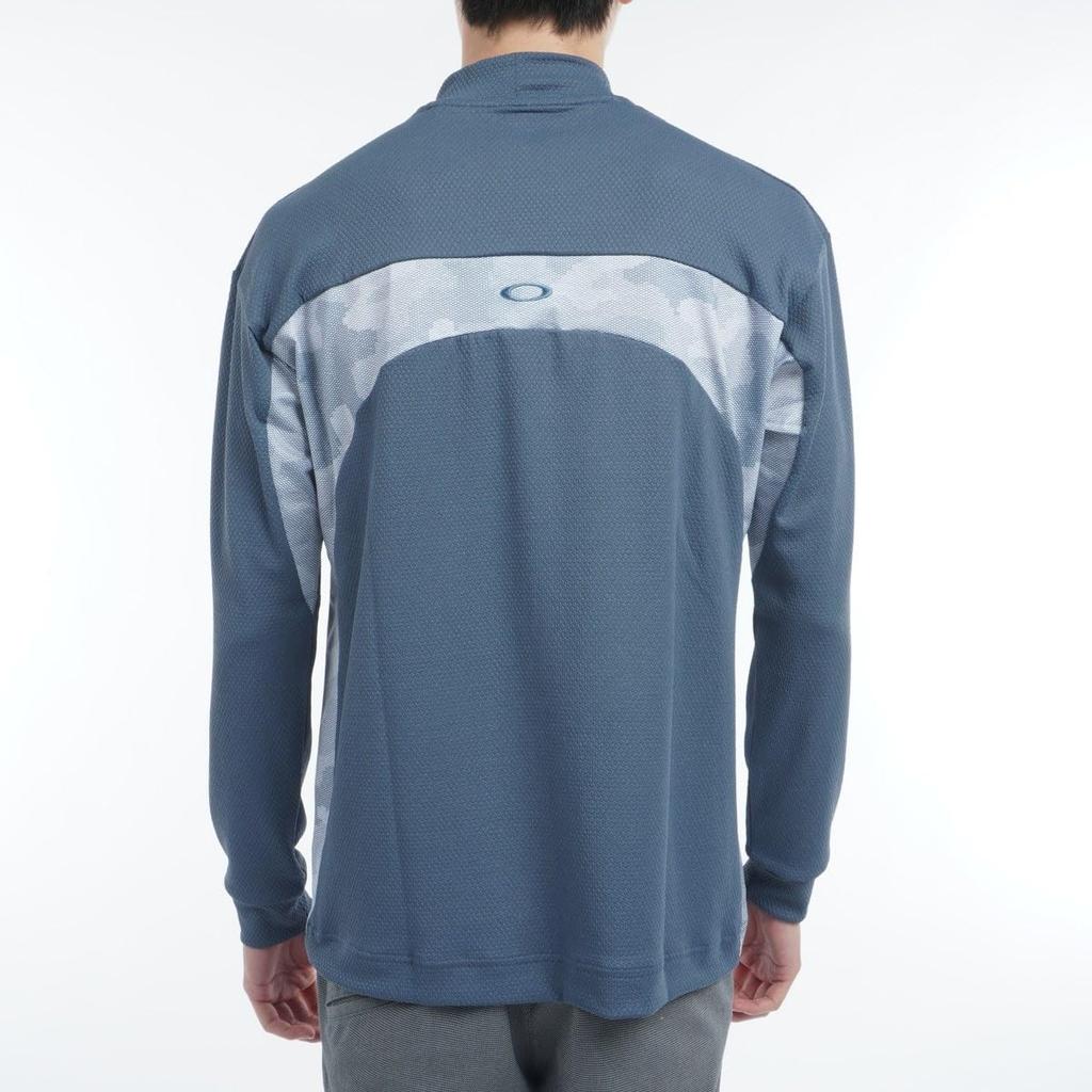 Oakley Modern Side PT LS Mock Wide Dark Aqua M Size (66Y) (Japanese L)