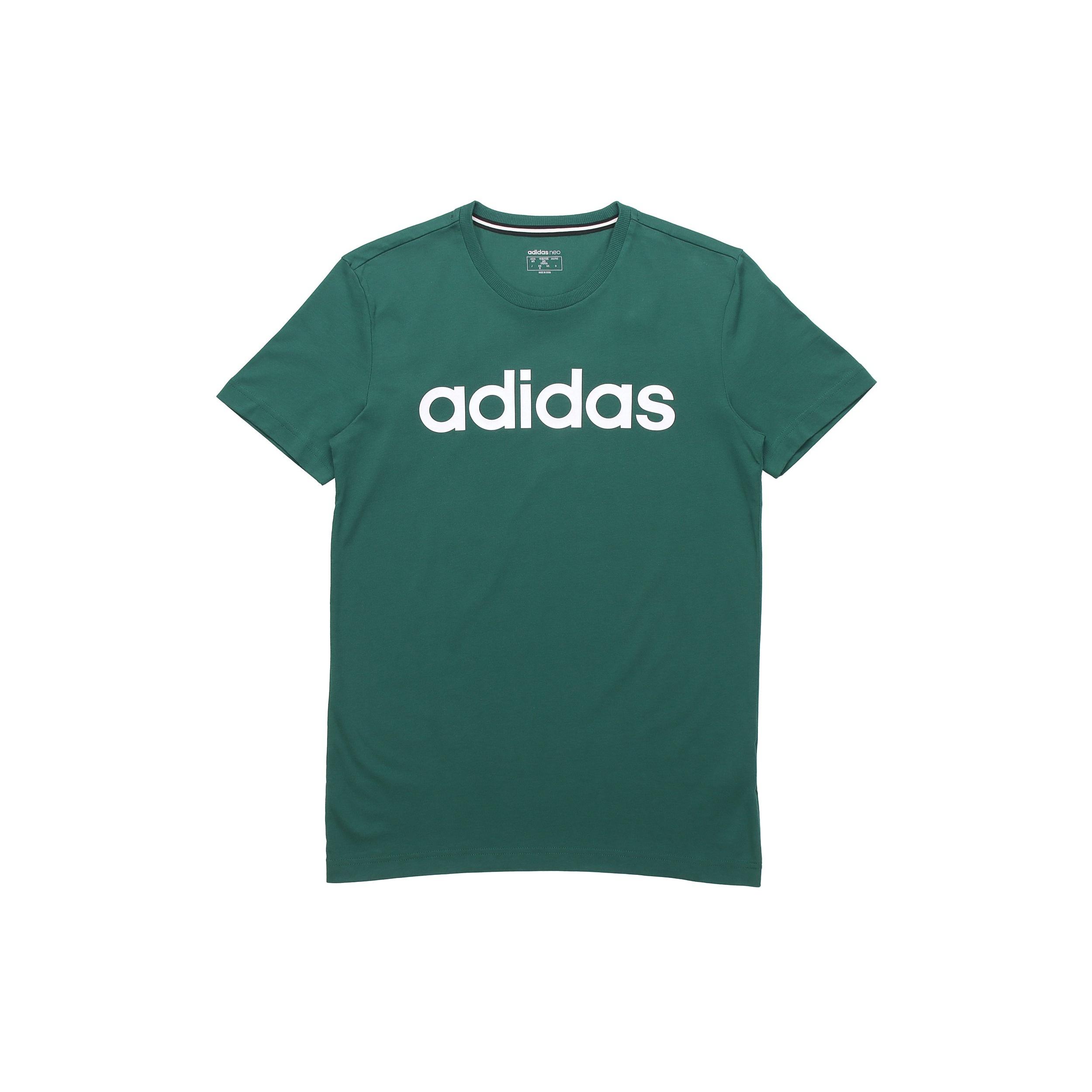 adidas neo M ESNTL LG T 1 Sports Short Sleeve Forest Green Men s GH7511 S