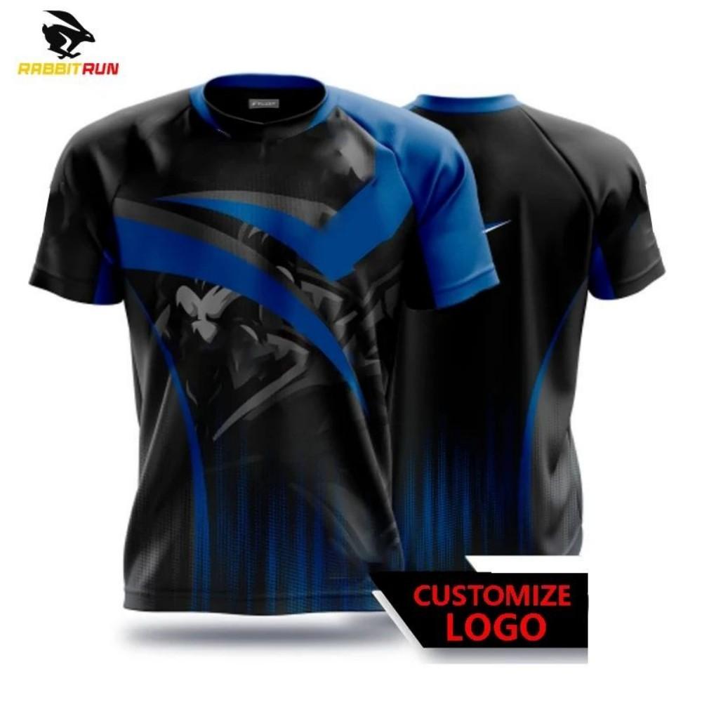 Men's Breathable and Comfortable T-shirt with Striped Printed Pattern Outdoor Casual Sports Top