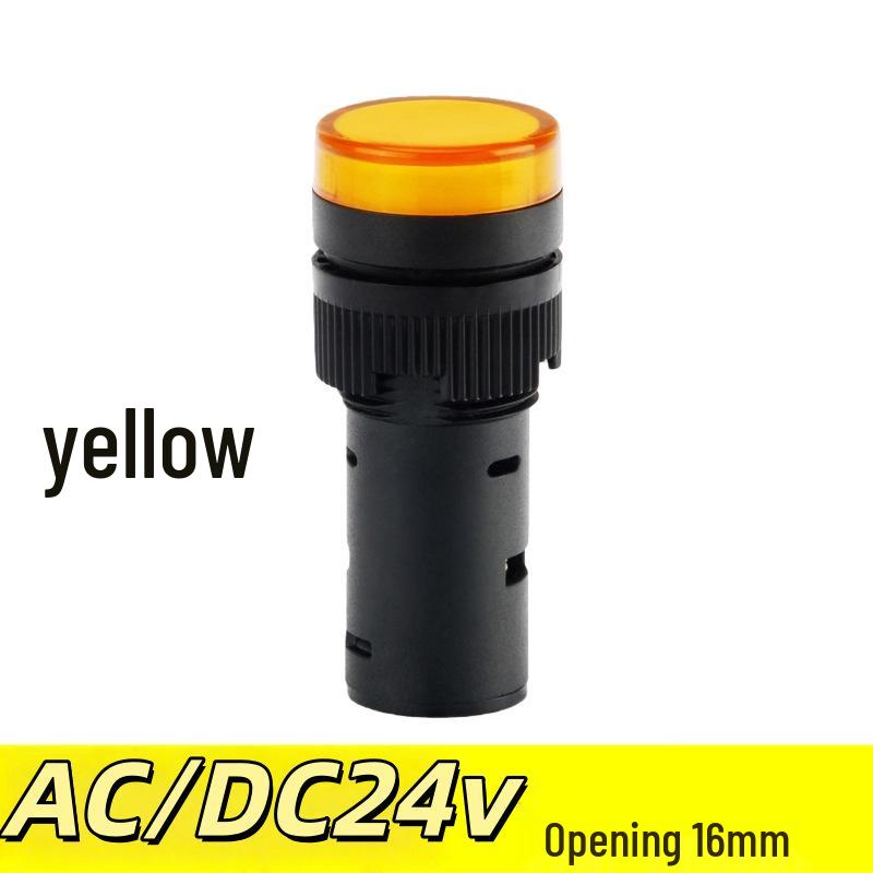 AD16-16DS LED Indicator Light: 16MM, 24V, 220V/380V, Red/Yellow/Green/Blue/White Signal.