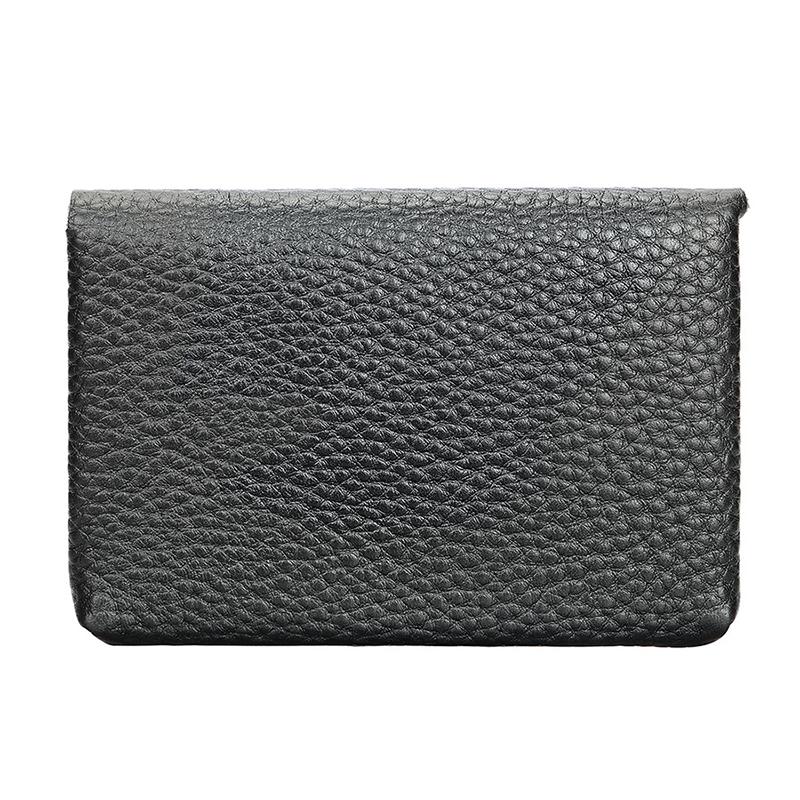 New Retro Leather Mini Minimalist Storage Card Bag Mens Top Cowhide Pocket Money ID Cards Credit Card Holder Slim Wallet