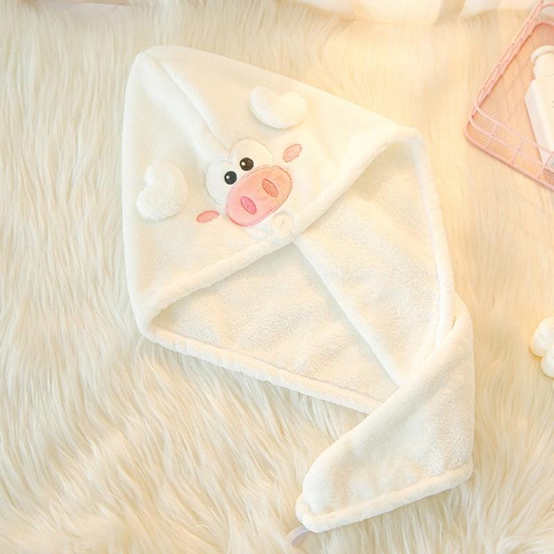 1PC Microfibre Hair Towels, Hair Towel, Turban Towel with Button, Hair Turban Kids Super Absorbent Towels for Women