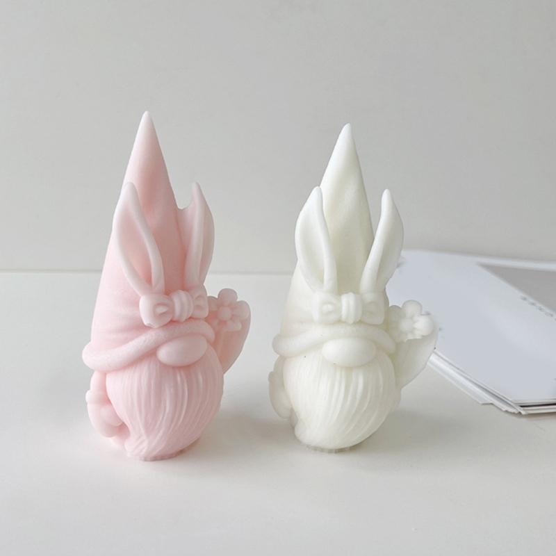 Silicone Gnome Mold Cute Aromatherapy Candle Mold Epoxy Dwarf Plaster Mold for DIY Soap Present Candle Making Molds