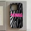 Custodia per Telefono Y2K Lettere SWAG alla Moda Per IPhone 17 Air 16 Pro Max 15 14 Plus 13 12 Mini 11 Pro Cover Posteriore in Silicone Antiurto