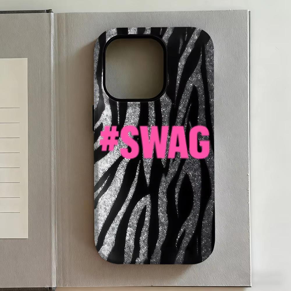Custodia per Telefono Y2K Lettere SWAG alla Moda Per IPhone 17 Air 16 Pro Max 15 14 Plus 13 12 Mini 11 Pro Cover Posteriore in Silicone Antiurto