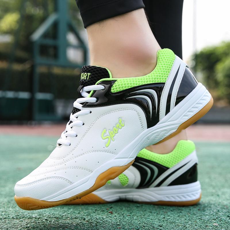 Badminton shoes men's and women's professional non-slip, wear-resistant and breathable rotating button carbon board children's competition training