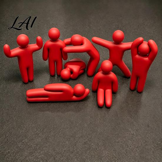 Handgefertigte Malprojekte 8 Stück Meccha Chamäleon Figuren 3D Gedruckte Gelenkige Action Mehrfarbige Spielzeugfiguren DIY Leere Graffiti Malspielzeug,
