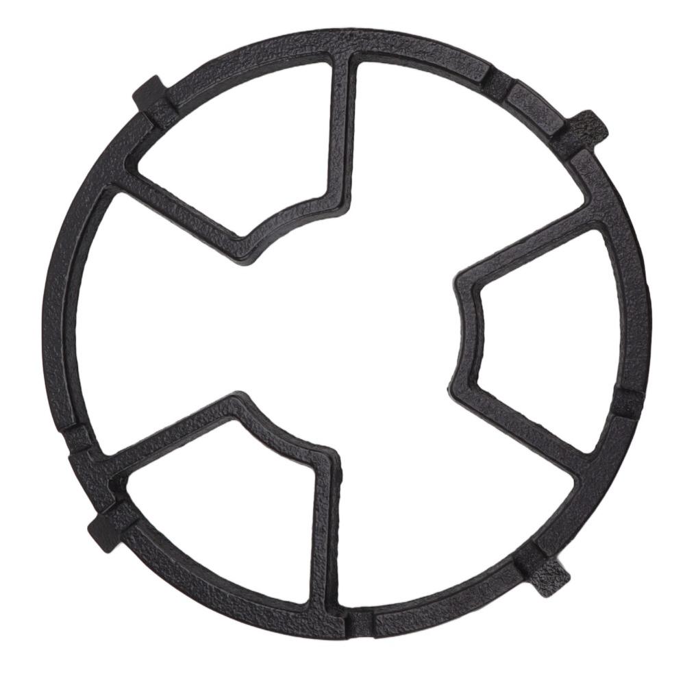 Cast Iron Wok Rack Non-Slip 17.6cm/6.9in Gas Stove Rack Black Easy Installation Stove Burner Grate Moka Pots