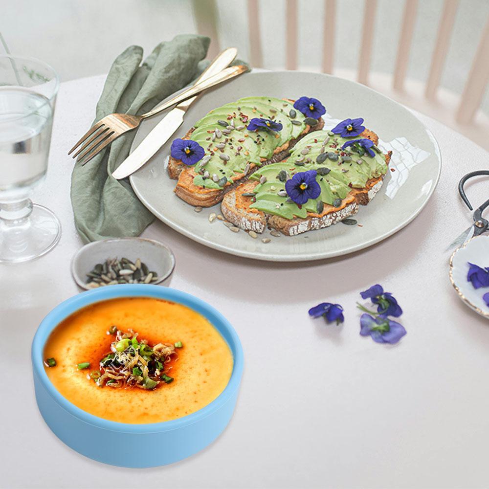 2pcs High Temperature Resistant Steam Egg Bowl SIlicone Egg Poacher Muffins Cake Mold Tart Pie