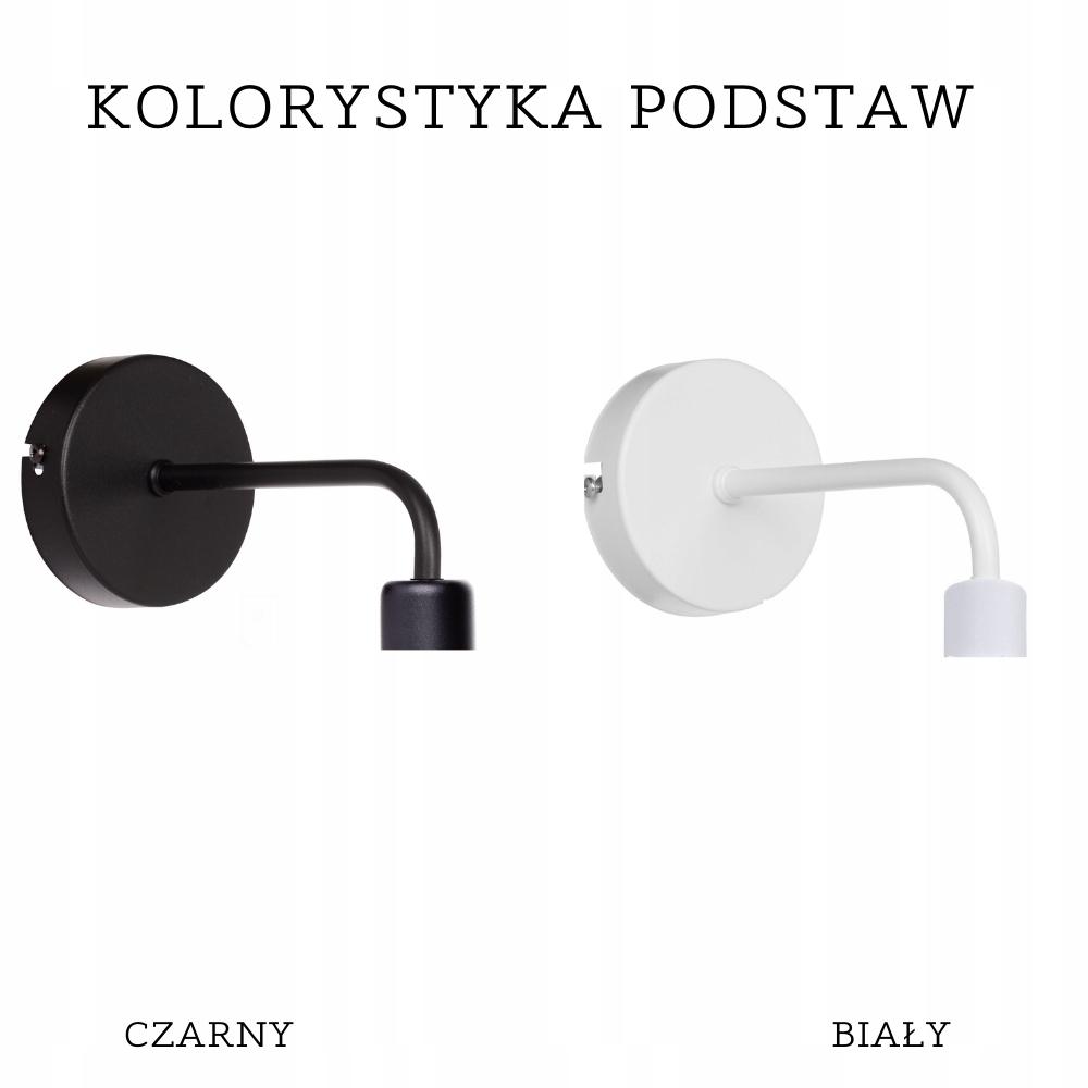 Lampa kinkiet ścienny metalowy led abażur rattan e27 polska lampa boho