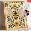 DIY Pearl and Diamond Painting Kit Bumblebee Flower. suitable for beginners. home wall decoration. handmade gift.