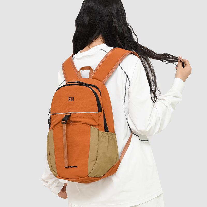 Contrast Color Stitching Outdoor Backpack Ultra Light Waterproof Backpack Large Capacity Women's Travel Bag