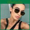 Metal Square Sunglasses Men Women Uv400 Antiglare Driving Outdoor Fashion Accessory For Travel