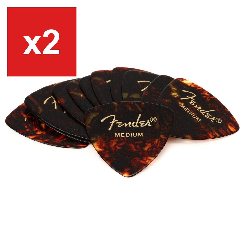 Guitar Picks Fender 346 Shape Classic Celluloid Picks, Medium (12-Count)