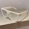 Simple Retro Thick Frame Square Anti-Blue Light Flat Glasses Trendy Unique Glasses Frame