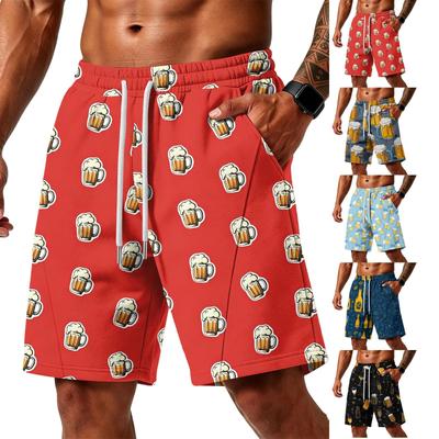 Men's Loose Fit Air Layer Shorts with Pockets Casual Athletic Training Gym Beachwear Drawstring Waist Comfortable Fit