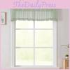 Polyester Voile Curtain Pair With Uv Protection For Living Room Windows