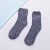 Women's Candy Color Coral Velvet Mid-Calf Socks - Thick, Warm, and Cozy for Autumn and Winter
