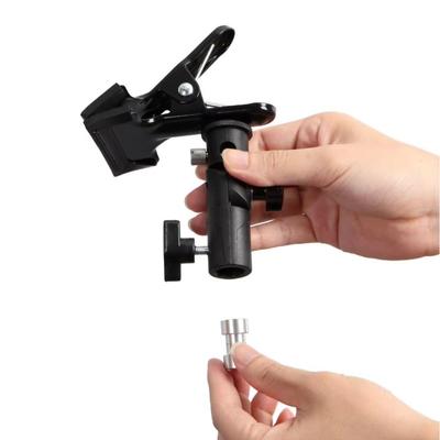1/4 3/8 Schraube Reflektor Klemme Clip Schwenkadapter Verstellung Lichtstativ Befestigung Mehrwinkel Stativhalterung Reflektorhalter