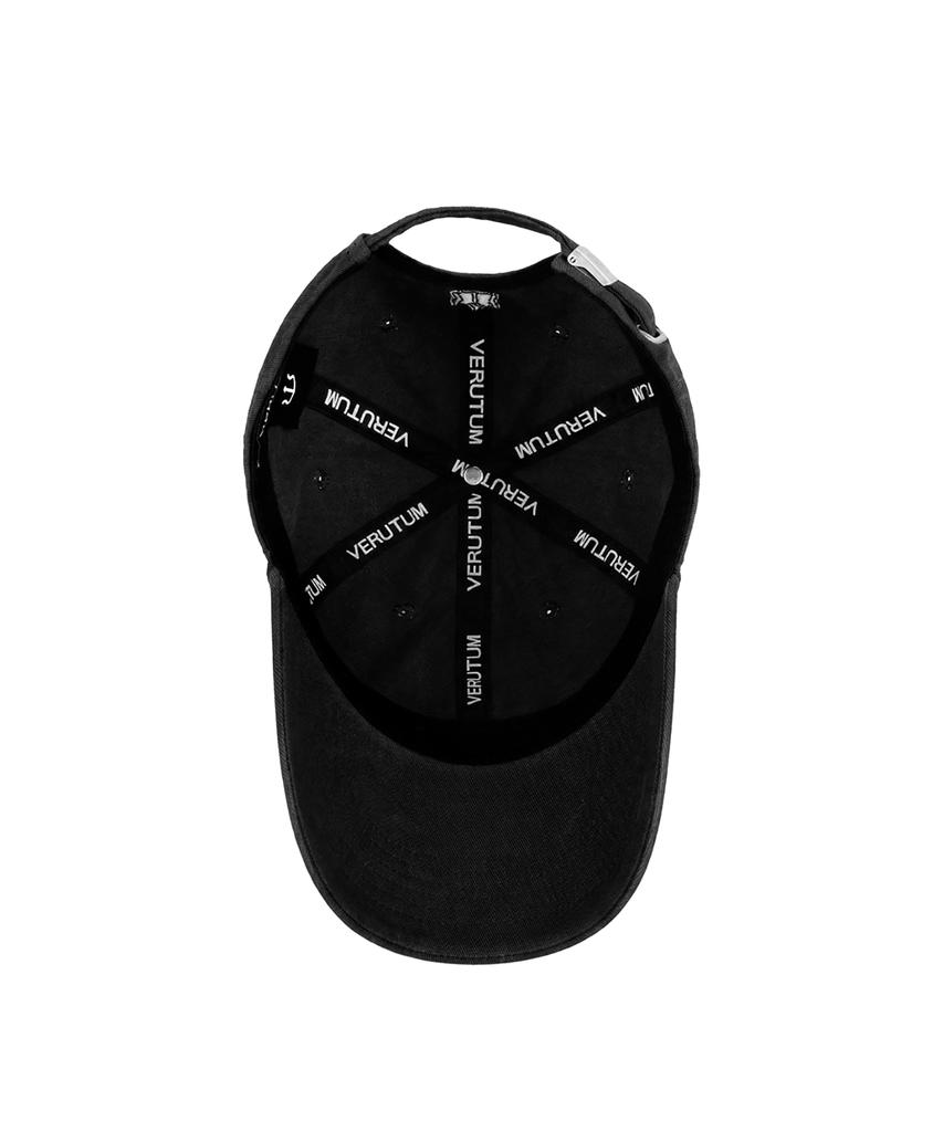 VERUTUM Side Logo Bio-Washed Cap Black