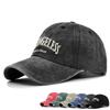 Unisex Vintage Baseball Cap with Letter Embroidery and Adjustable Snapback for Spring and Summer
