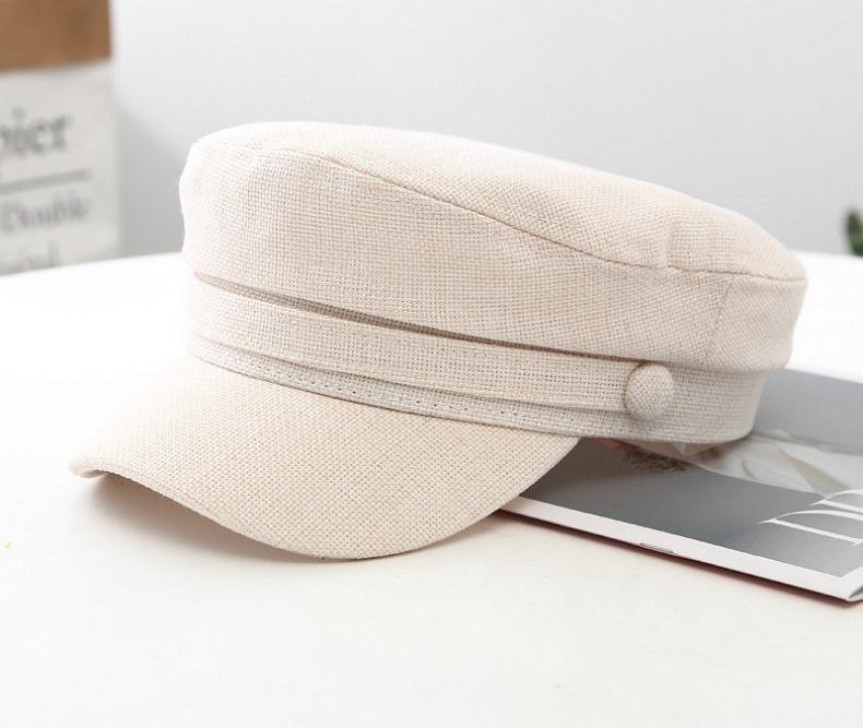Hat female internet celebrity beret navy hat spring summer autumn winter fashion Korean version octagonal retro duckbill Caps
