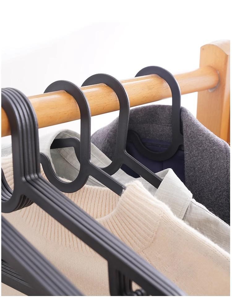 10-50pcs Lightweight Clothes Plastic White Hangers Dress Shirt Underwear Ultra-thin Slim Space-saving Flexible Clothing Hangers